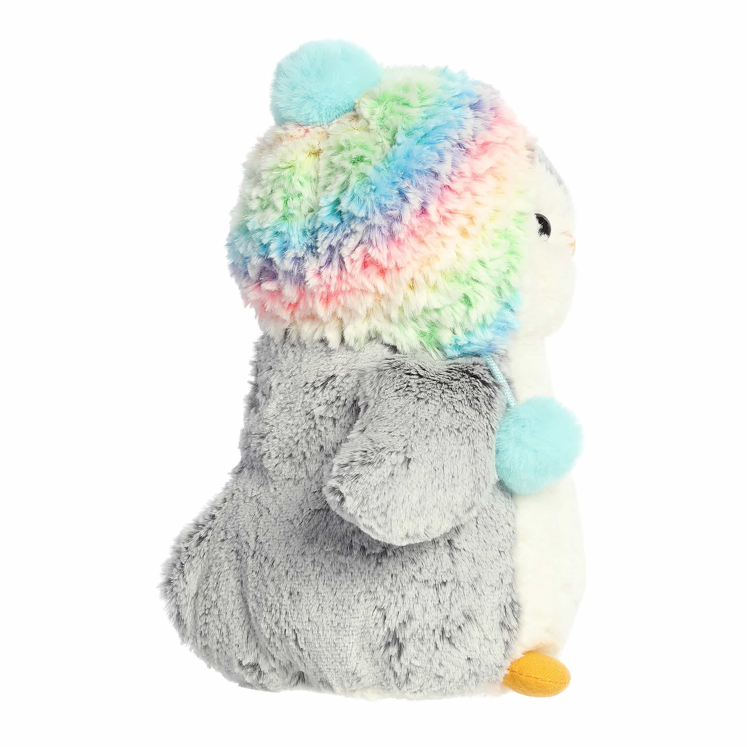 Pompom Rainbow Beanie Plush