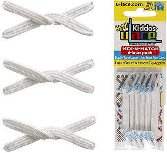 U-Lace Kiddos - No-Tie Laces - 6-Lace Pack - Canvas