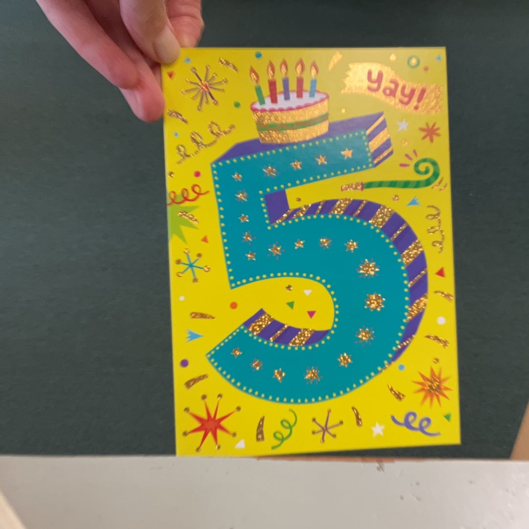 Age 5 Card