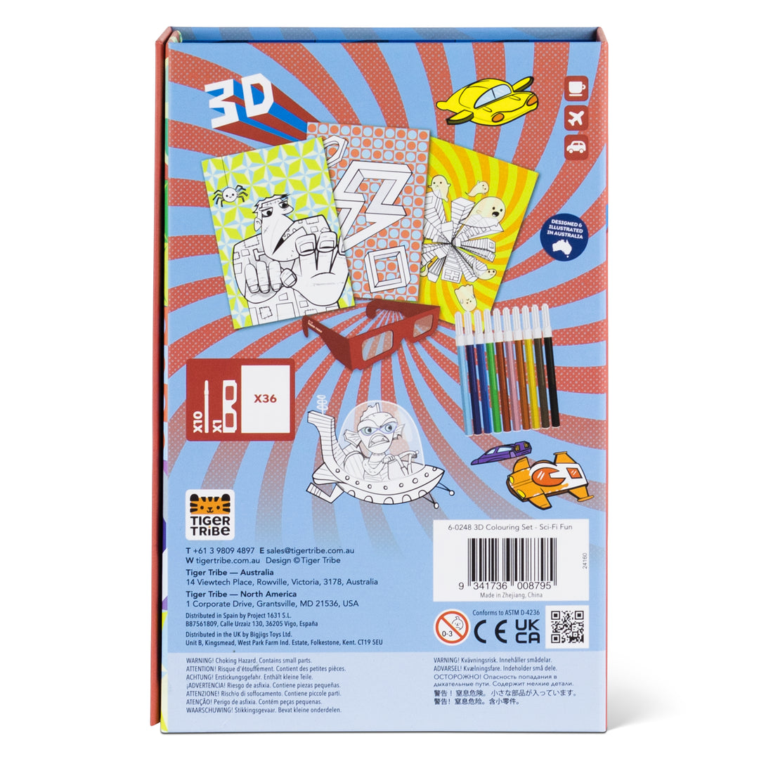 Colouring Set - 3D - Sci-Fi Fun