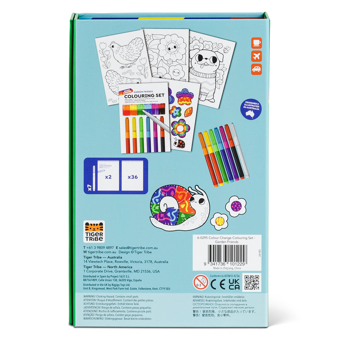 Colouring Set - Color Change - Garden Friends
