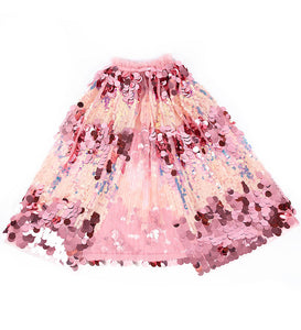 5th Avenue Pink Pailette Cape