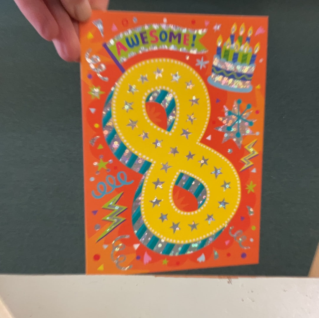 Age 8 Card