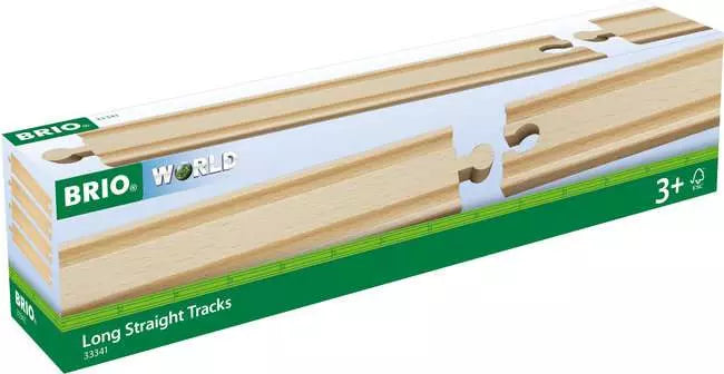 BRIO World Long Straight Tracks - 4 Pack