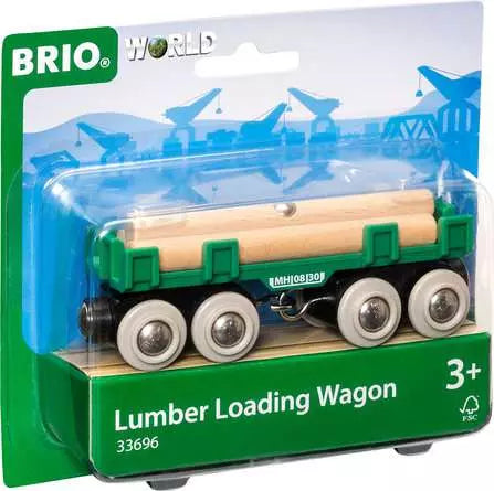 BRIO World Lumber Loading wagon