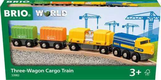 BRIO Three Wagon Cargo Train