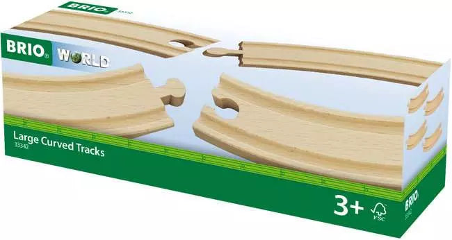 BRIO Large Curved Tracks Pack