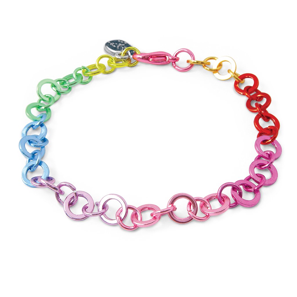 Charm Bracelet - Rainbow Chain Link