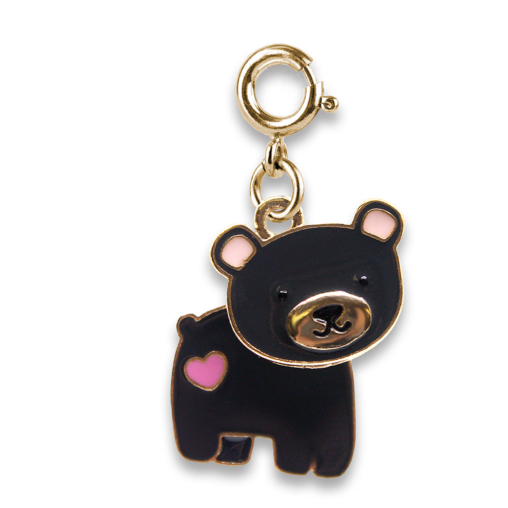 Charm - Gold Swivel Bear
