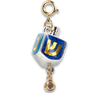 Charm - Gold Glitter Dreidel