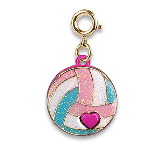 Charm - Gold Glitter Vollyball
