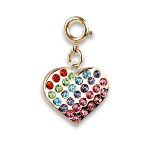 Charm - Rainbow Sparkle Heart