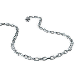 Charm Necklace - Silver Chain Link