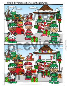 Spot the Differences Christmas - Search & Find Fun