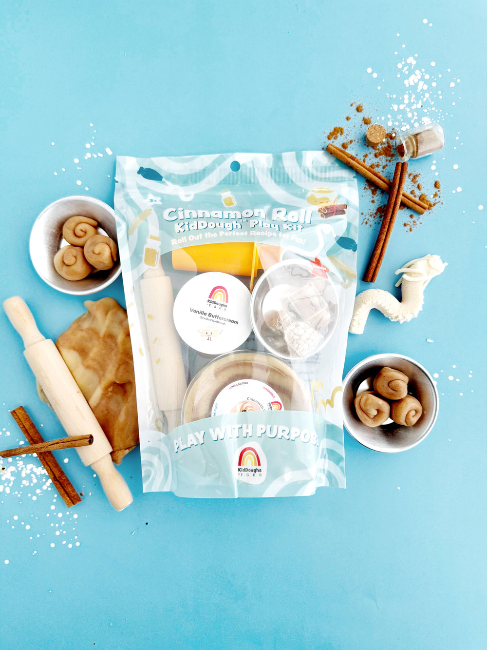 KidDough Play Kit - Cinnamon Roll