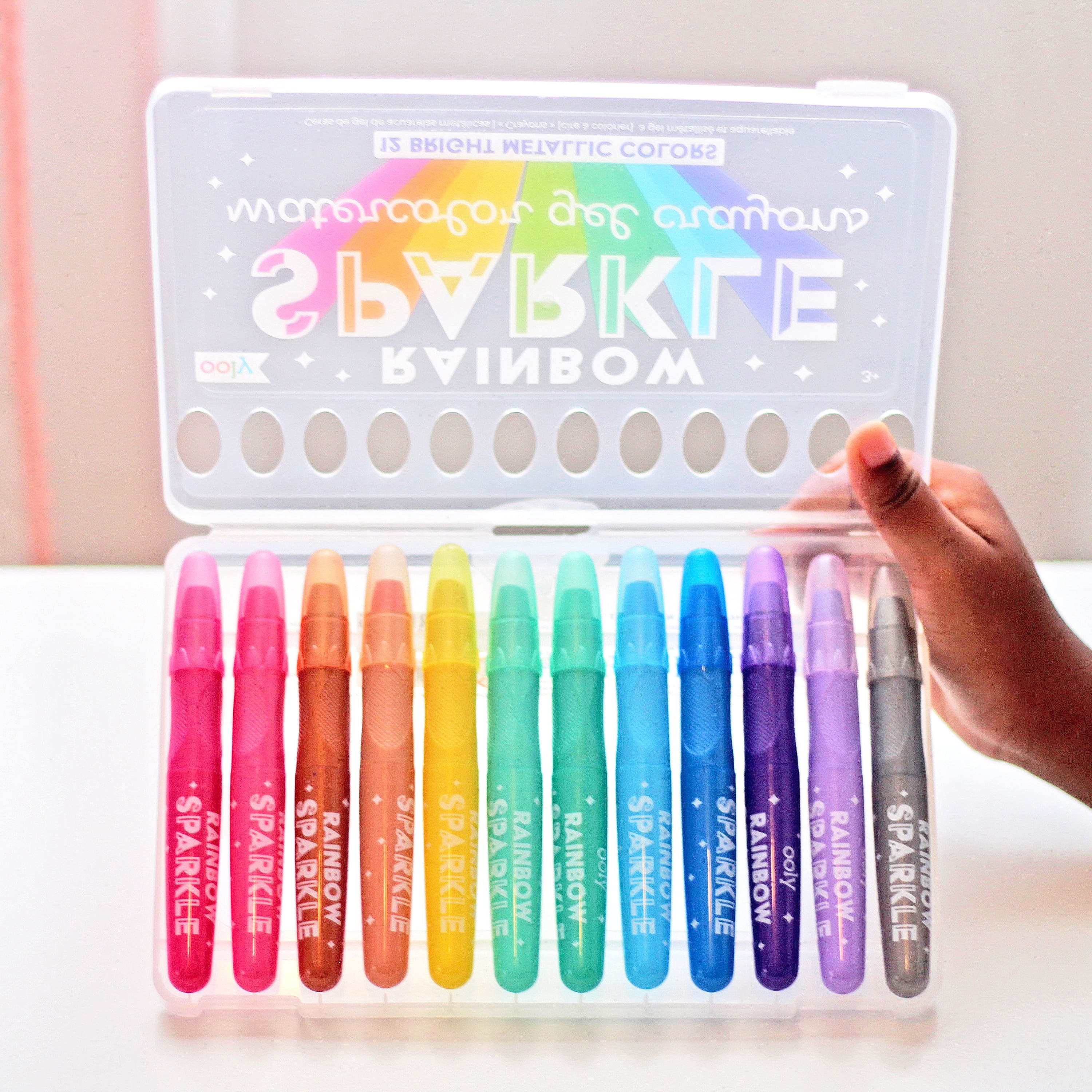 Rainbow Sparkle Gel Crayons