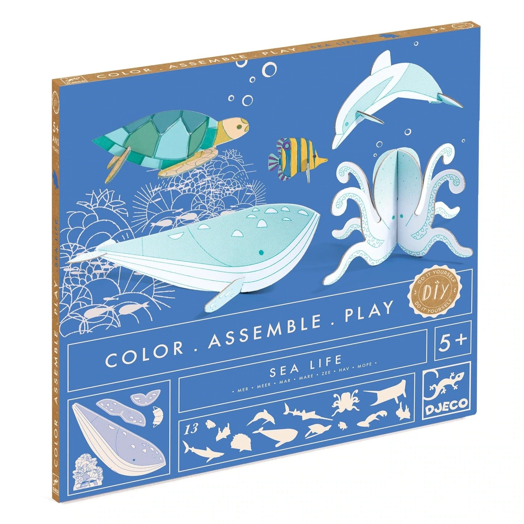 Color. Assemble. Play. Sea Life