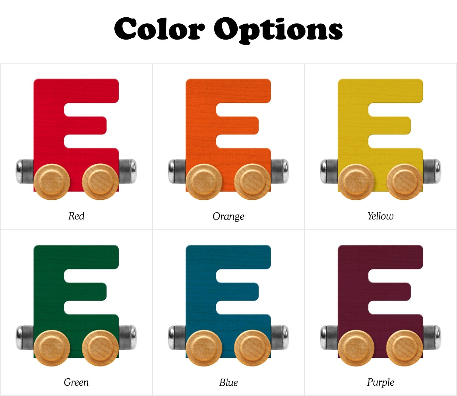 Name Train Bright Letter E