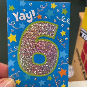 Age 6 Enclosure Card