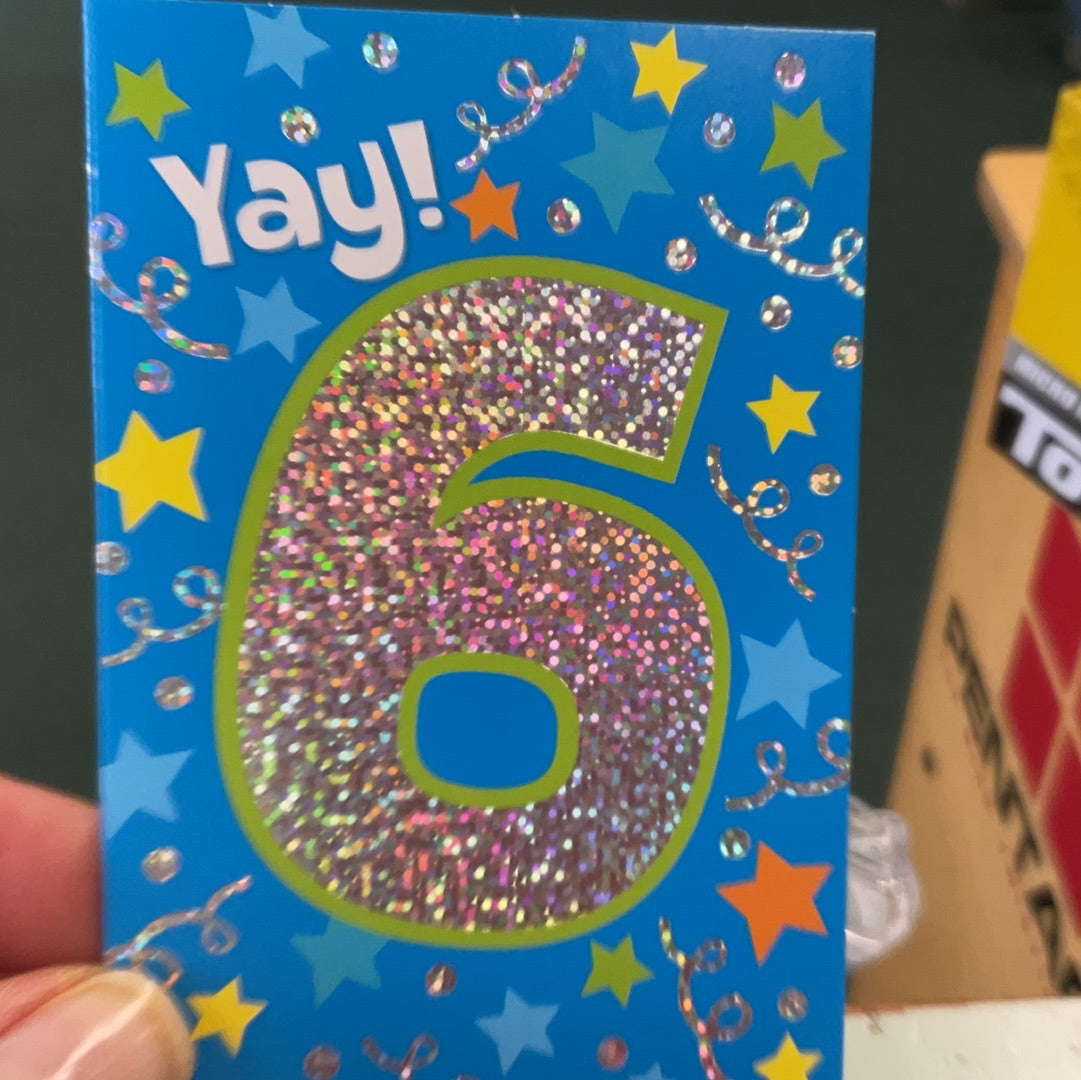 Age 6 Enclosure Card