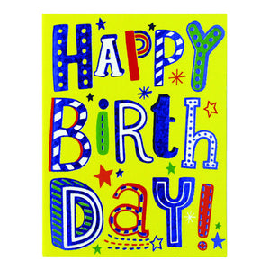Foil Happy Birthday Enclosure Card