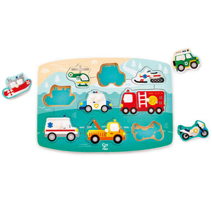 Peg Puzzle: Emergency Vehicles
