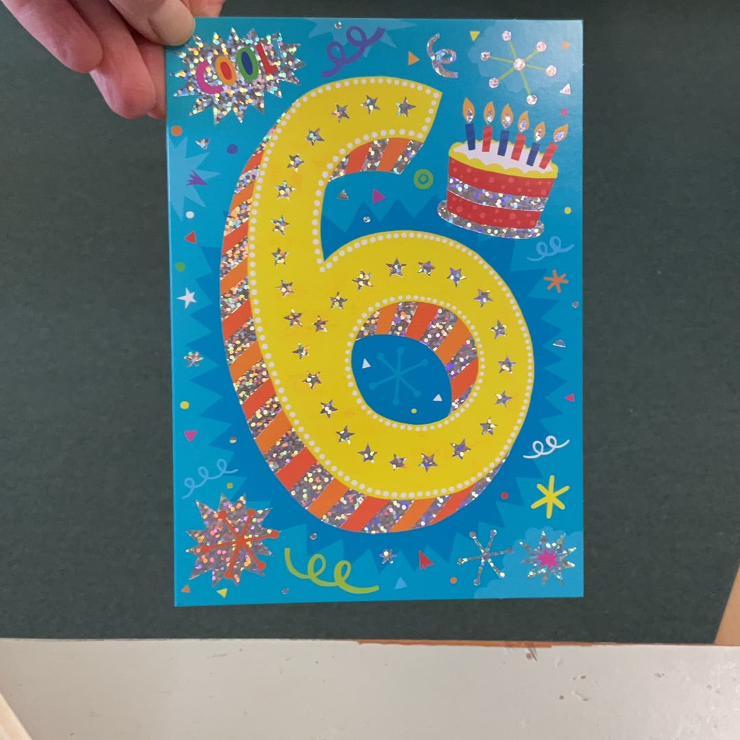 Age 6 Card