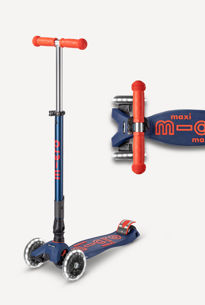 Micro Maxi Deluxe Foldable LED - Navy/Red