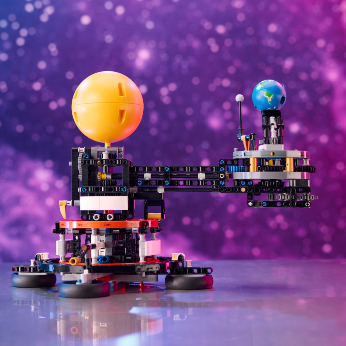 LEGO Planet Earth and Moon in Orbit