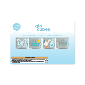 Glo Cubes Baby Shower Boy - 12 Ct