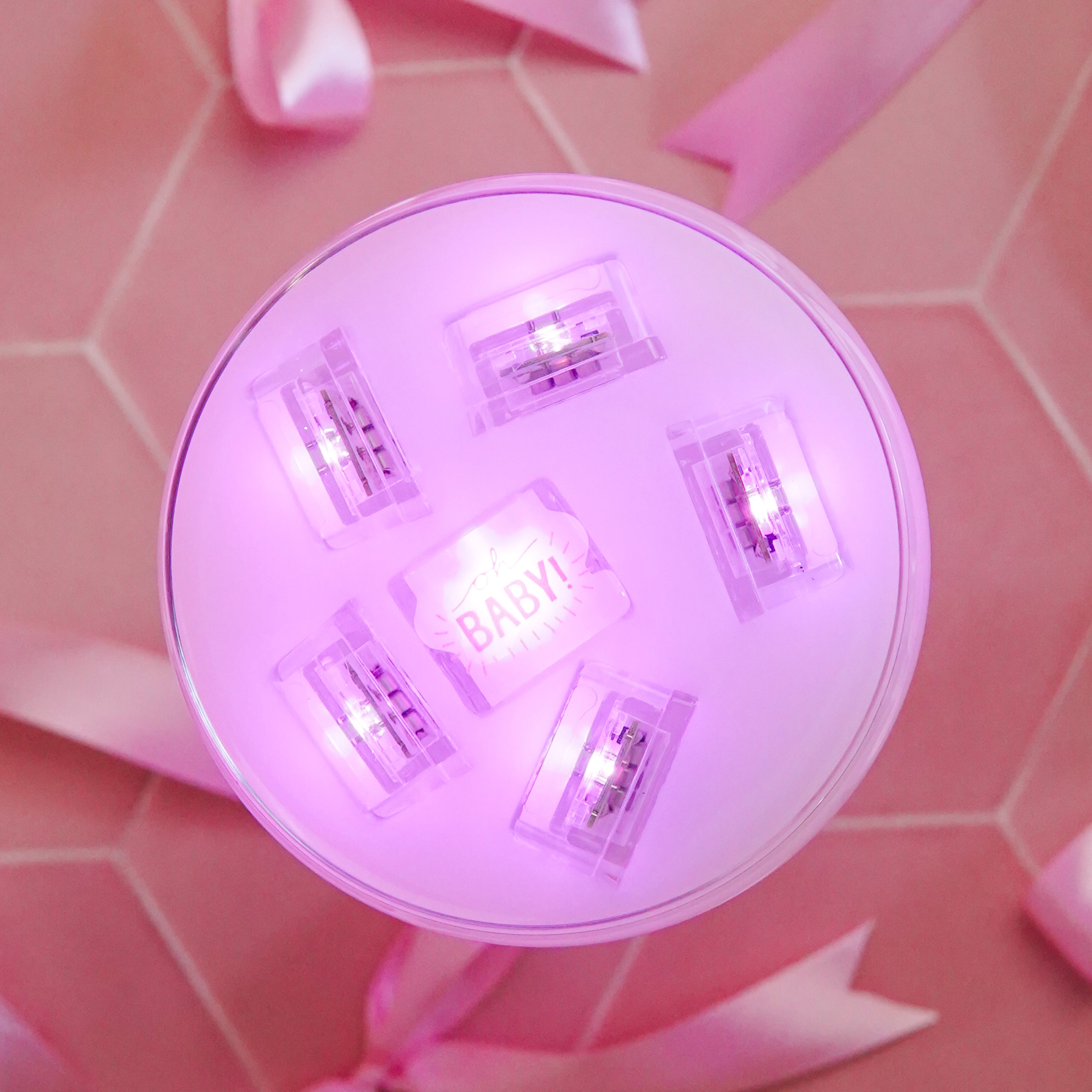 Glo Cubes Baby Shower Girl - 12pk