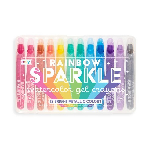 Rainbow Sparkle Gel Crayons