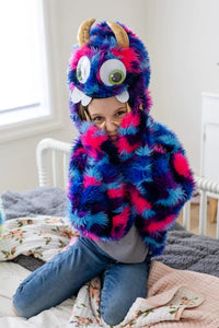 Goober The Monster Cape, Blue/Purple, Size 4-6