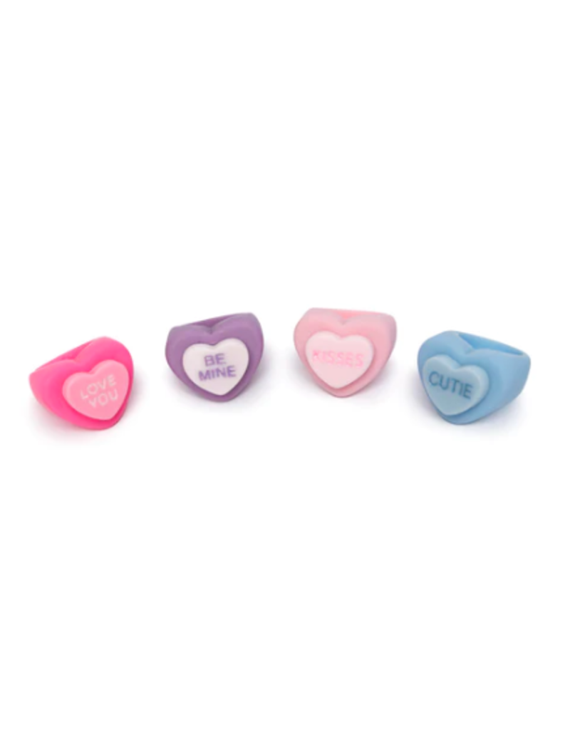 Candy Heart Valentines Rings