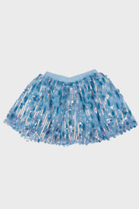 Superstar Sequins Skirt, Blue, Size 4-6