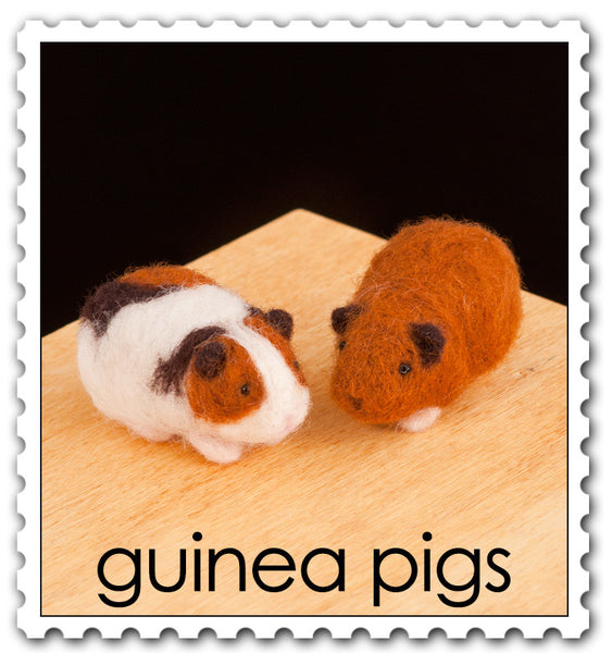 Needle Felting Kit - Guinea Pigs