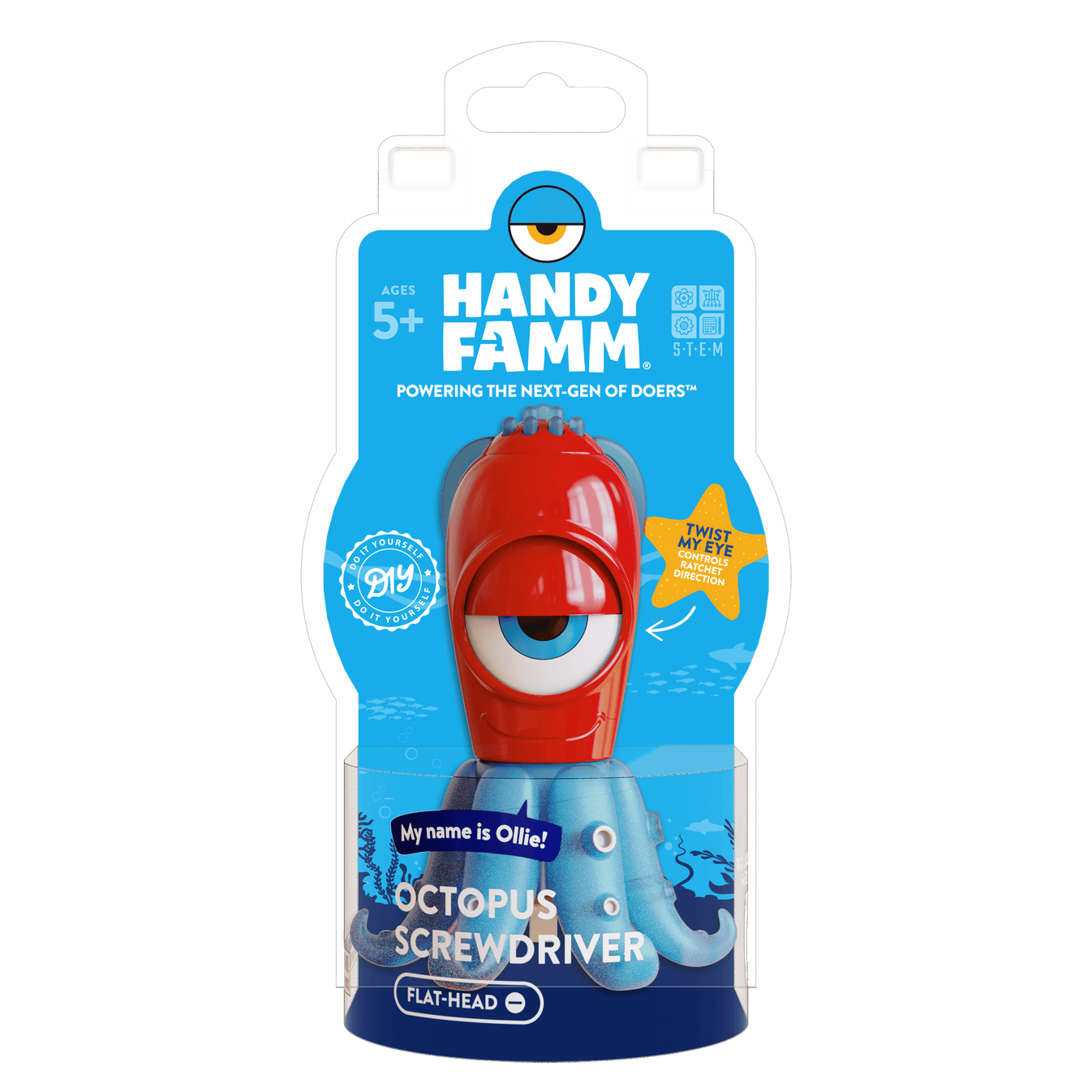 Octopus Flat Screwdriver "Ollie" Red