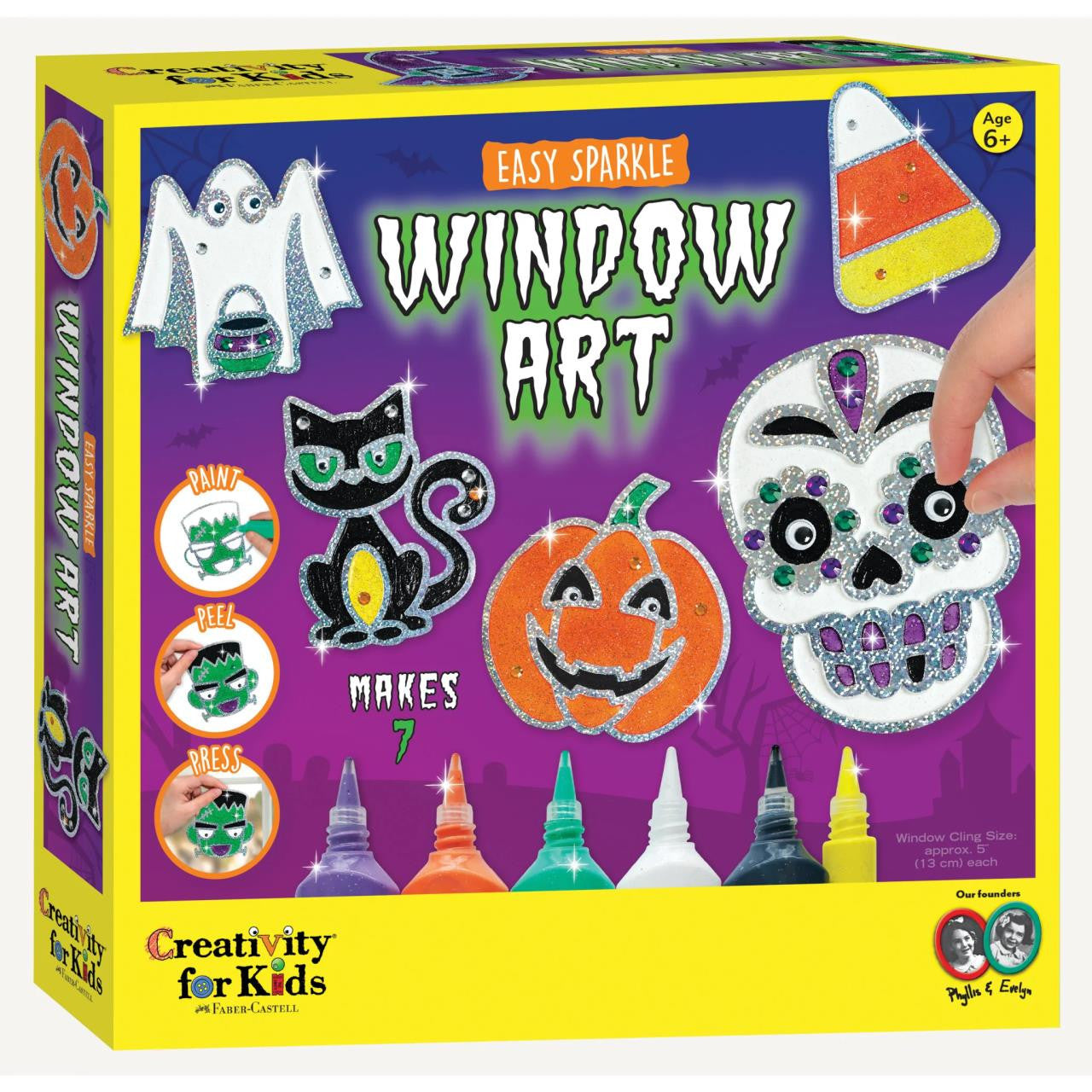 Halloween Sparkle Window Art