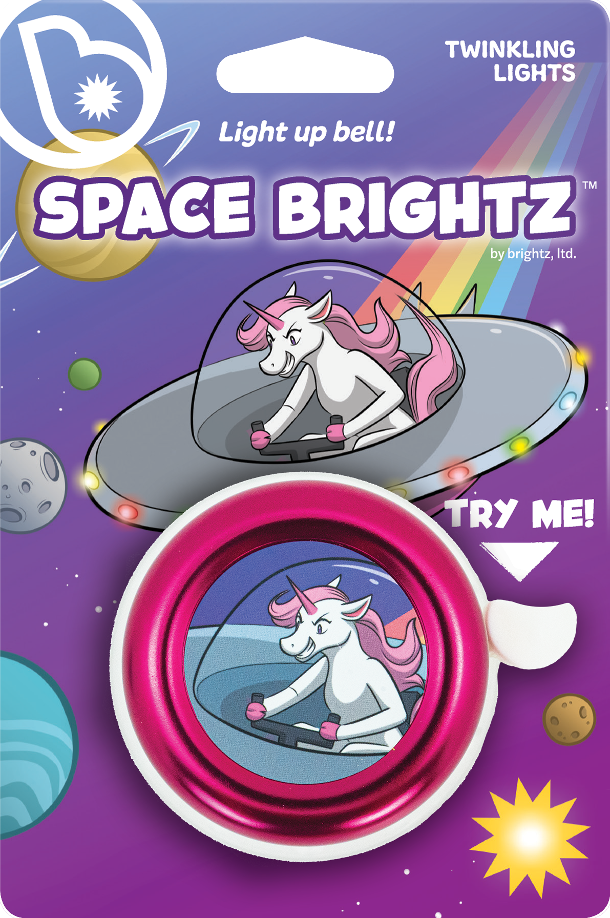 Space Brightz Bell - Pink Unicorn