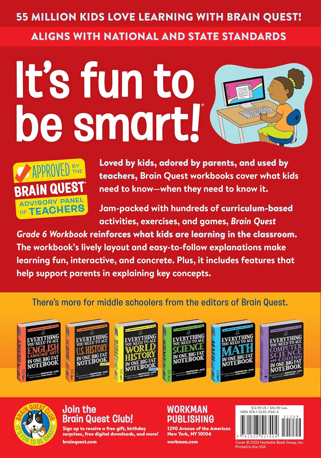 Brain Quest Workbook: Grade 6