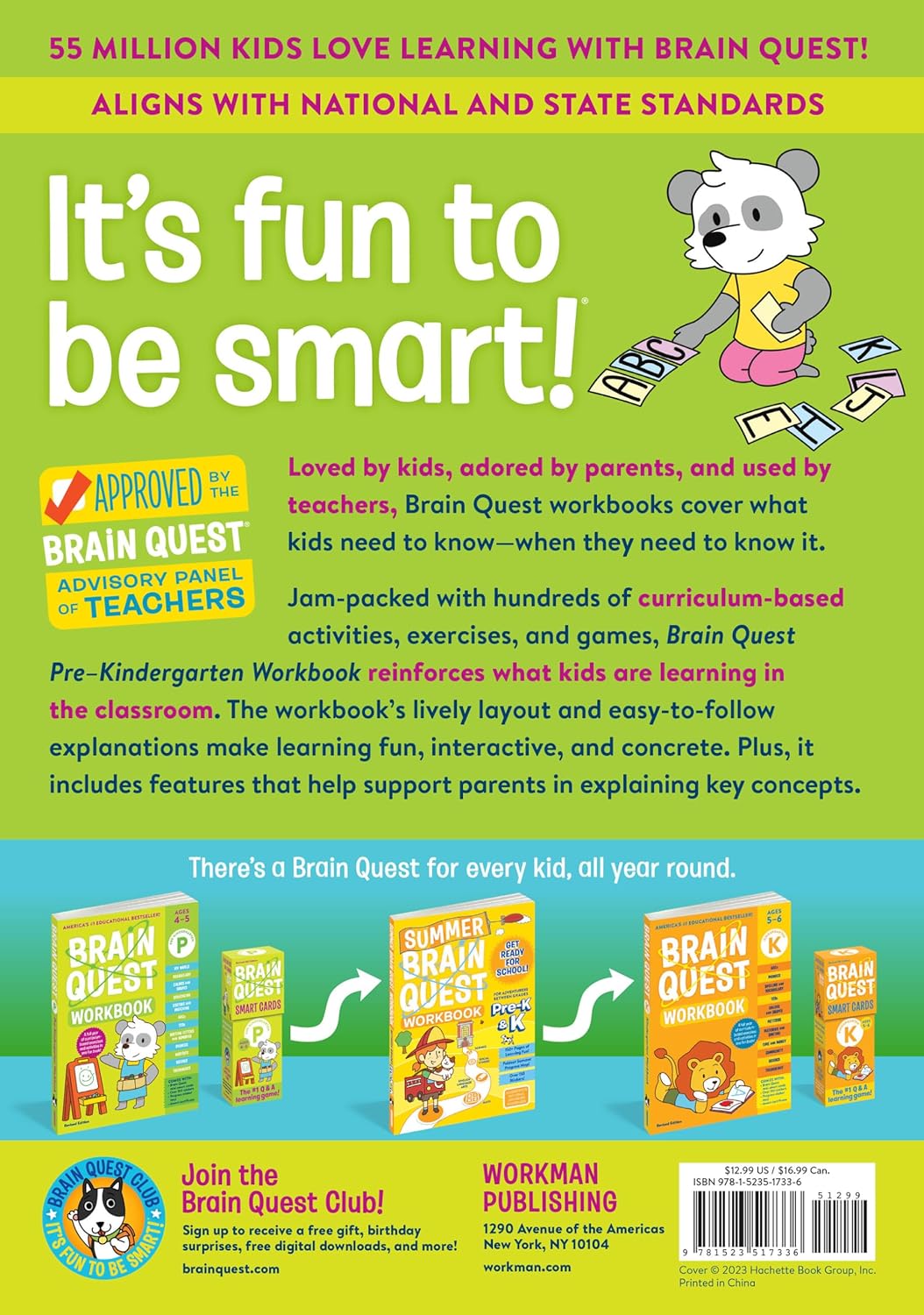 Brain Quest Workbook: Pre-Kindergarten