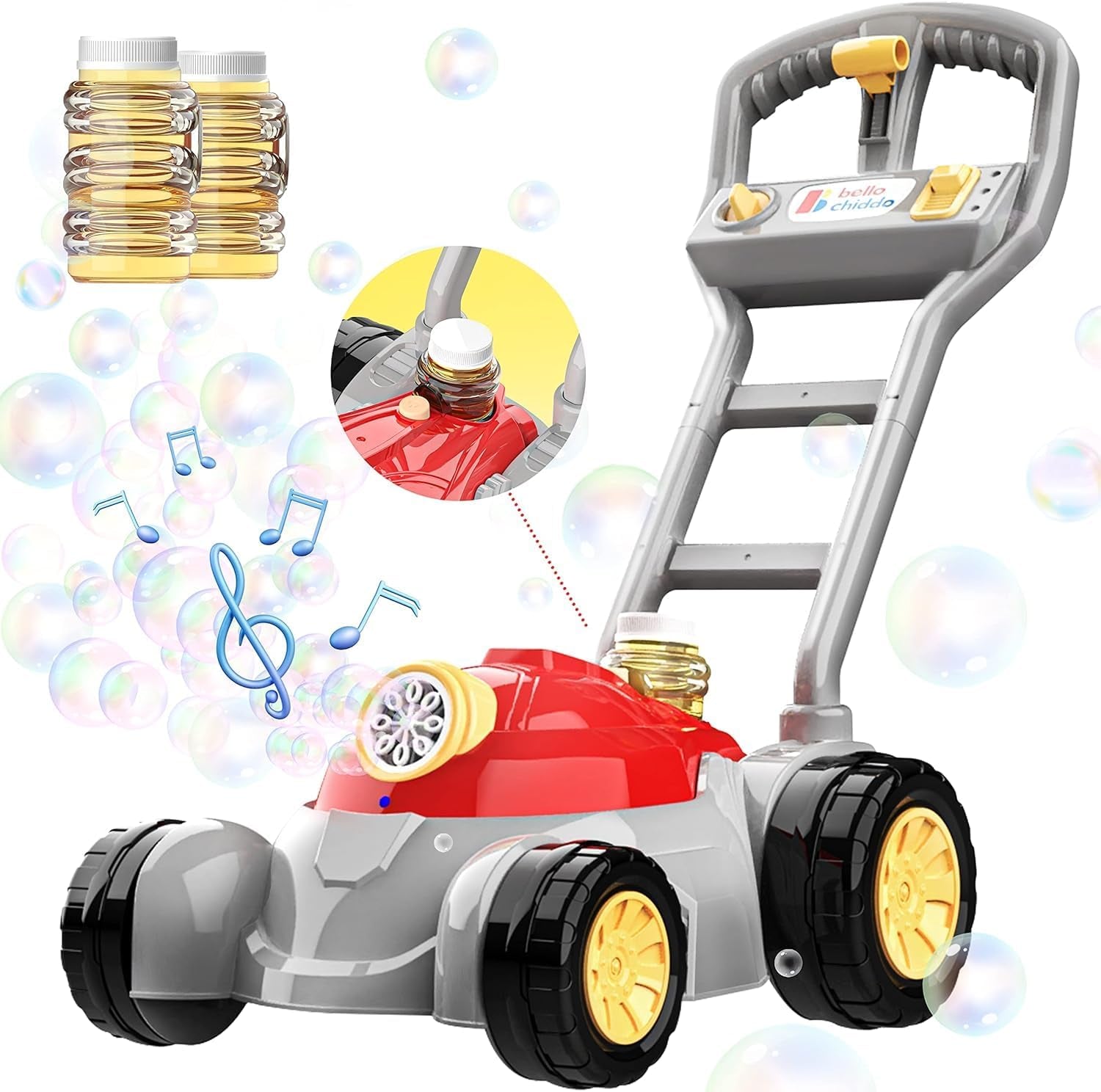 Bubble Mower with Lights and Music