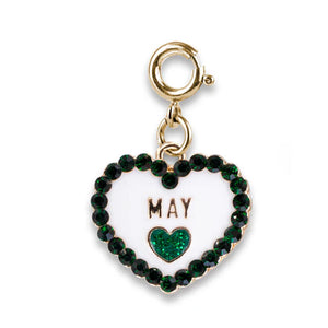 Charm - Gold Birthstone May