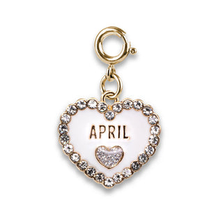Charm - Gold Birthstone April