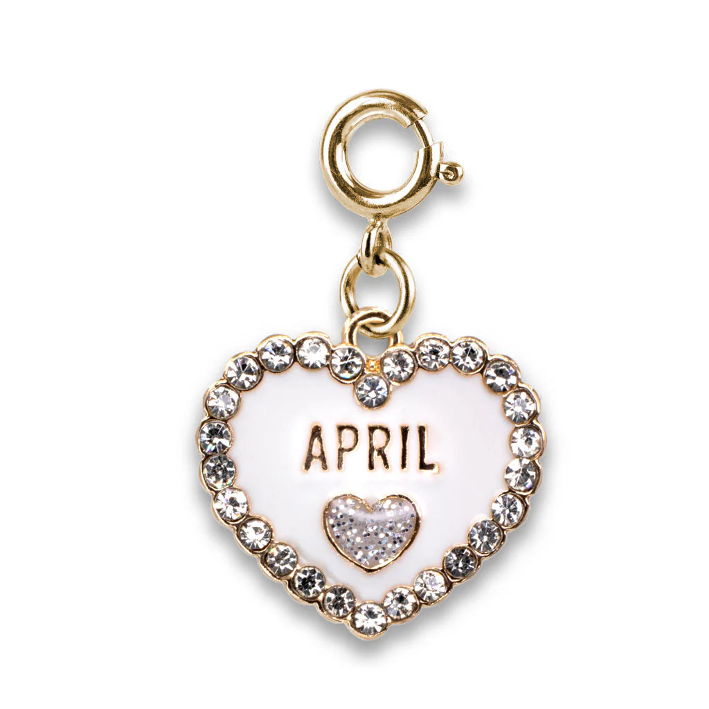 Charm - Gold Birthstone April