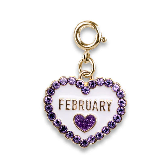 Charm - Gold Birthstone February