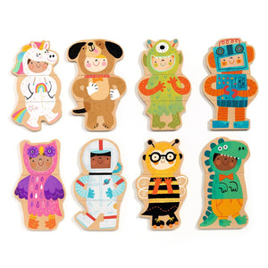 Wooden Magnets Fancy-Up