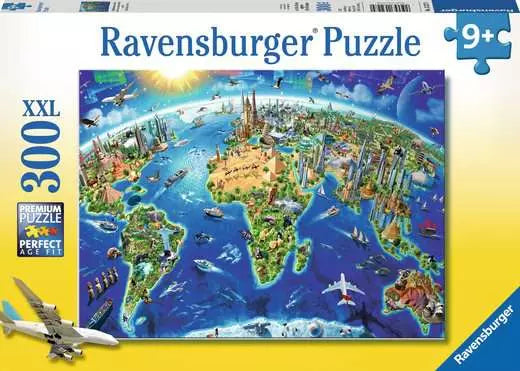 World Landmarks Map - 300