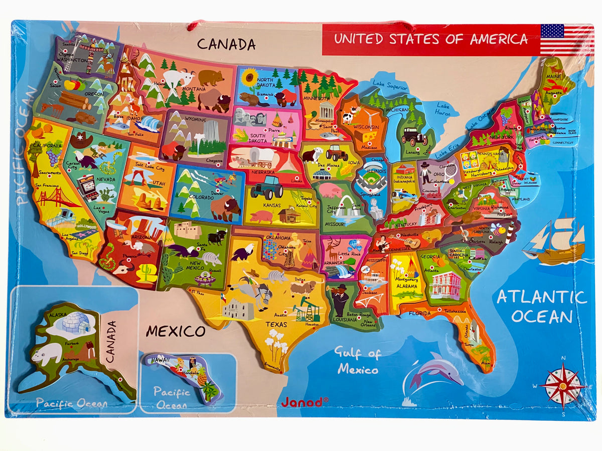 Magnetic USA Map