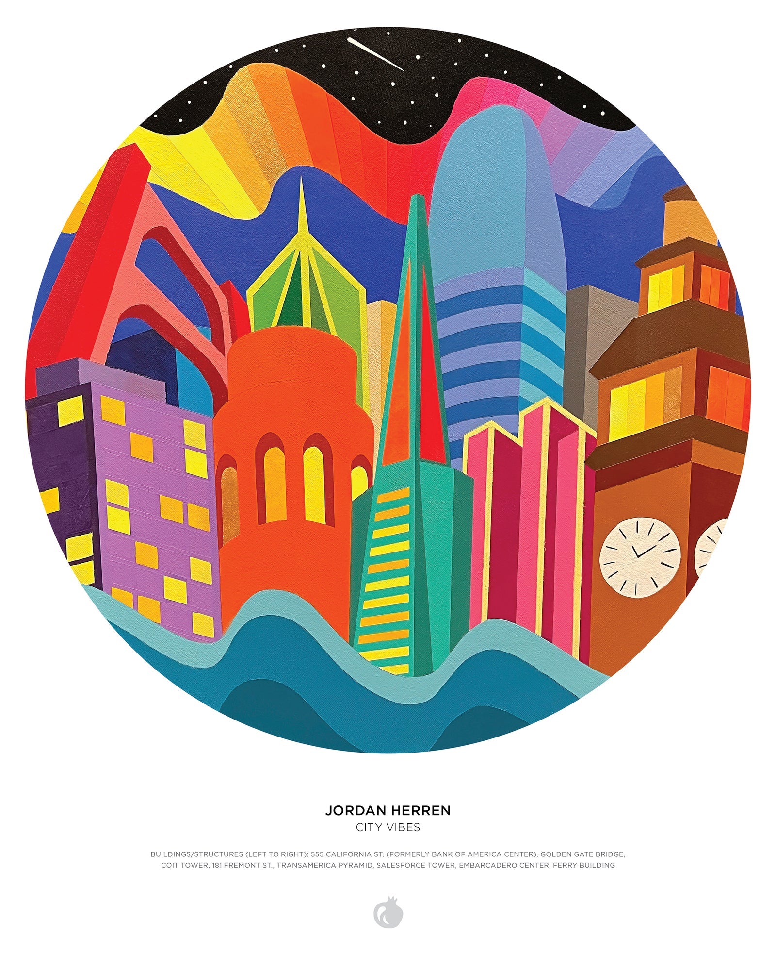 Jordan Herren: City Vibes 500-Piece  Circular Jigsa